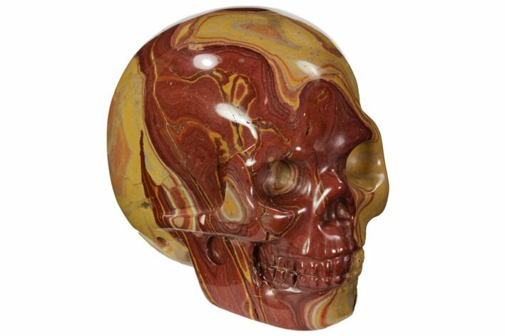 Polished Mookaite Jasper Skull #112192